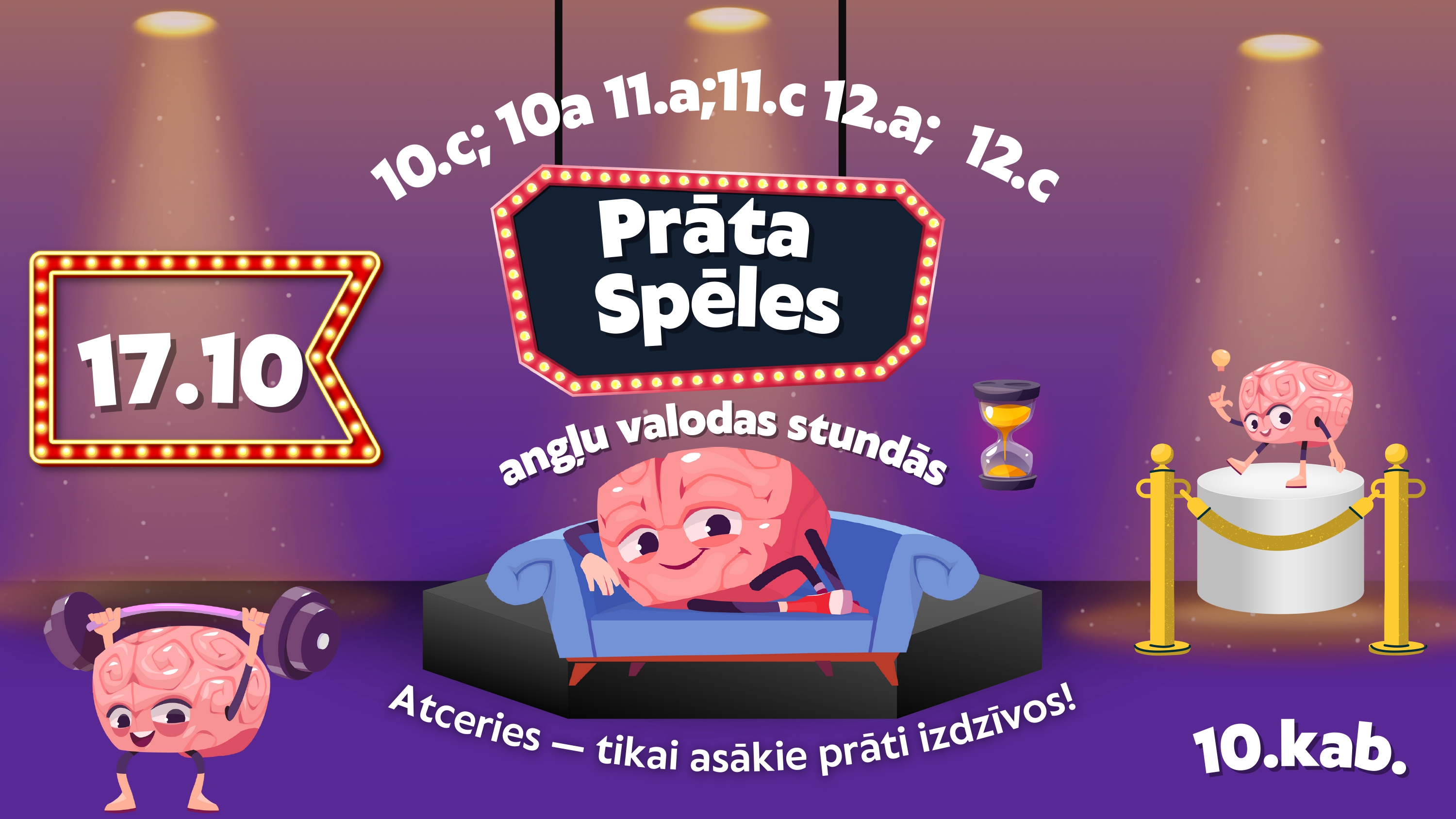 ''Prāta spēles'' angļu valodā