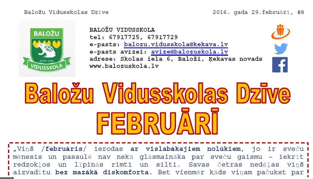 Skolas avīze Nr.8