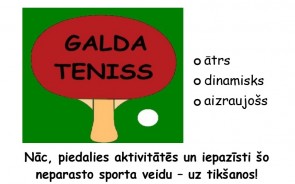 Galda teniss jau 1. novembrī